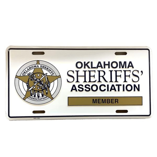 Member License Plate  Oklahoma Sheriffs' Association